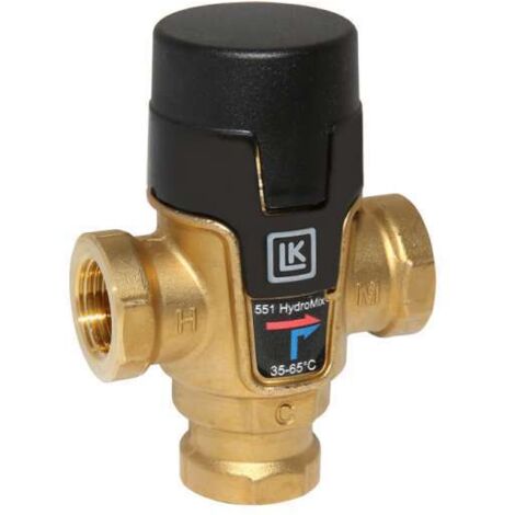 LK 551 HydroMix Brauchwassermischer Mischventil 1" IG 35-65°C KVS 3,5m³/h 182205