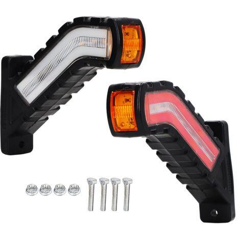 LKW-LED-Seitenleuchte, 2 Stück, LED-Rückleuchte, IP68 wasserdicht, 1500 lm, Hochleistungs-Bremsanzeigeleuchte für LKW, Boot, Wohnmobil.