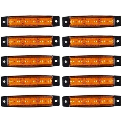 LKW-Markierungsleuchten, 10 Stück, LED-Seitenmarkierungsleuchten, Seitenmarkierungsleuchten, DC 12 V, LED-Seitenmarkierungsleuchten, Lampe, LKW-Zubehör für Bus, LKW, Anhänger