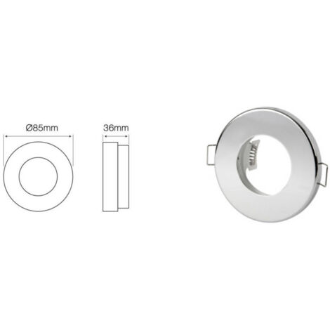 LL-OSO-SAT-CR-245411: LED line® wasserdichte runde Festleuchte, Chromblech