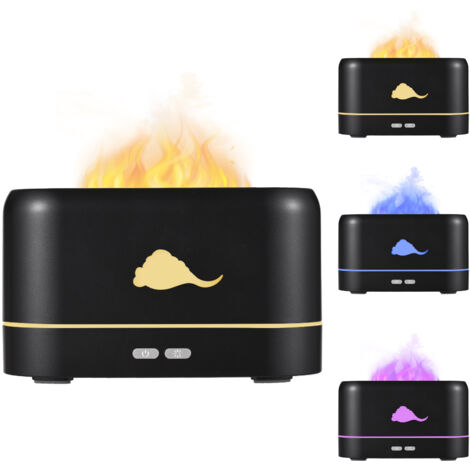 Llama ultrasónica de 3 colores – Apagado automático silencioso por USB, ideal para yoga/hogar, regalo para el Día de la Madre, llama relajante.