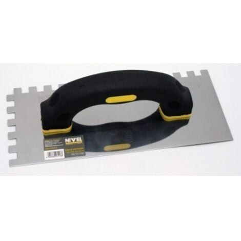 NIVEL Llana Albañil 280X120Mm Diente 10Mm Mango Cerrado Bimaterial Dentada