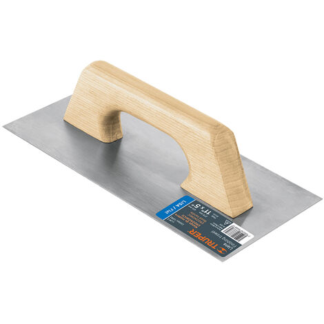 Llana canto recto con mango de madera - 280x130 mm