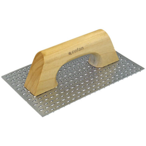 Llana rascador de monocapa en acero inoxidable con mango de madera 09517190