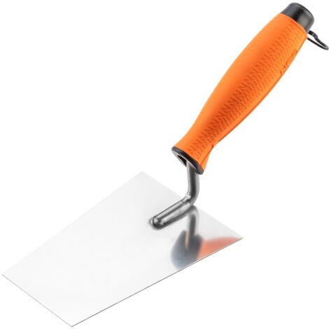 Llana trapezoidal para estuco, 140 mm, mango bimaterial