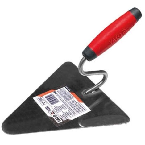 Llana triangular de acero inoxidable 200x190 mm / YT-5234 / YATO