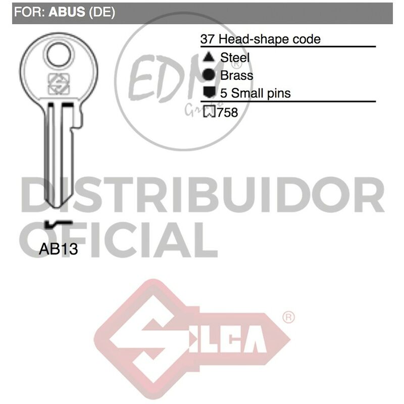 

Llave Acero Ab13 Abus