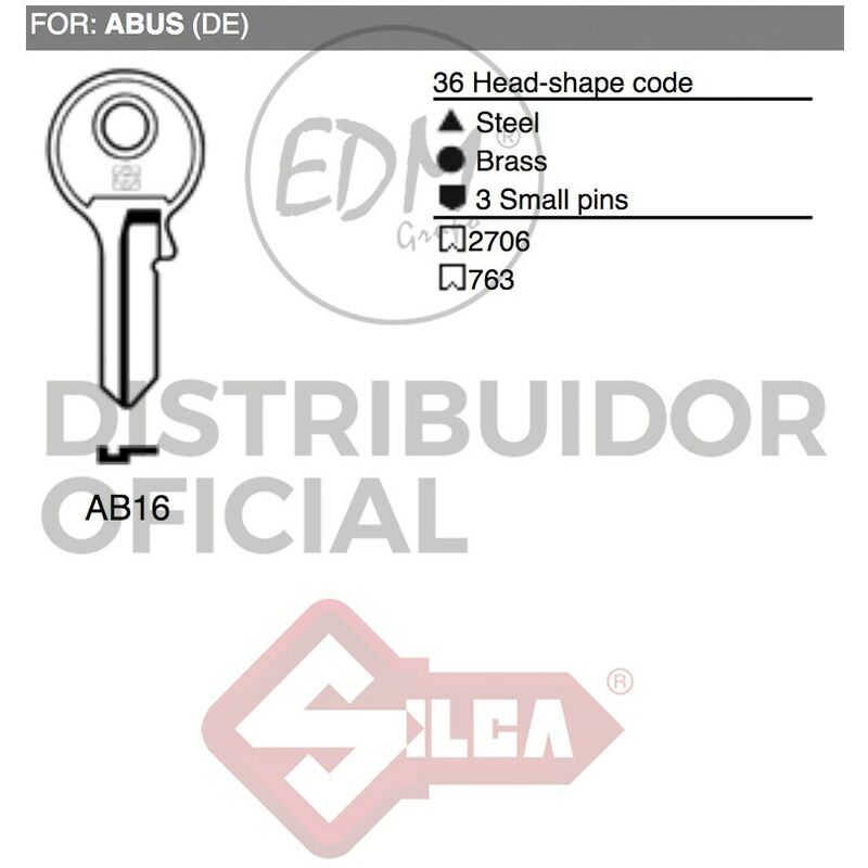 

Llave Acero Ab16 Abus