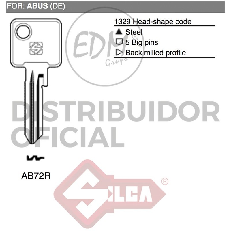 

Llave Acero Ab72R Abus - NEOFERR..