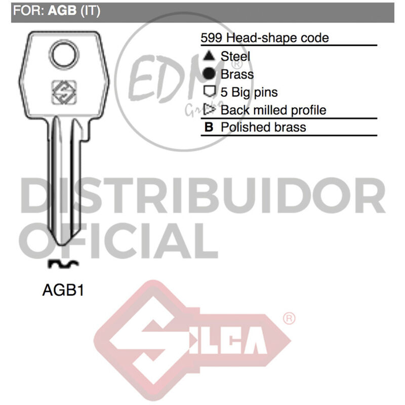 

Llave Acero Agb1 Agb