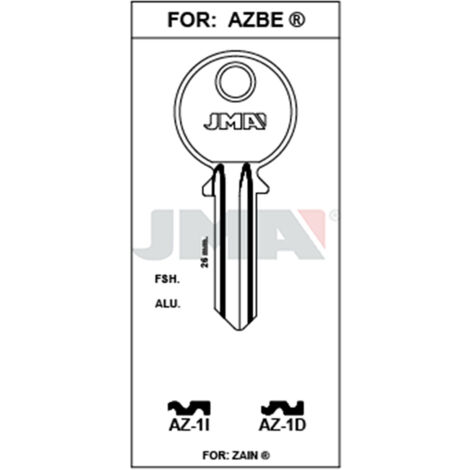 LLAVE ACERO AZ-1D JMA -  JMA