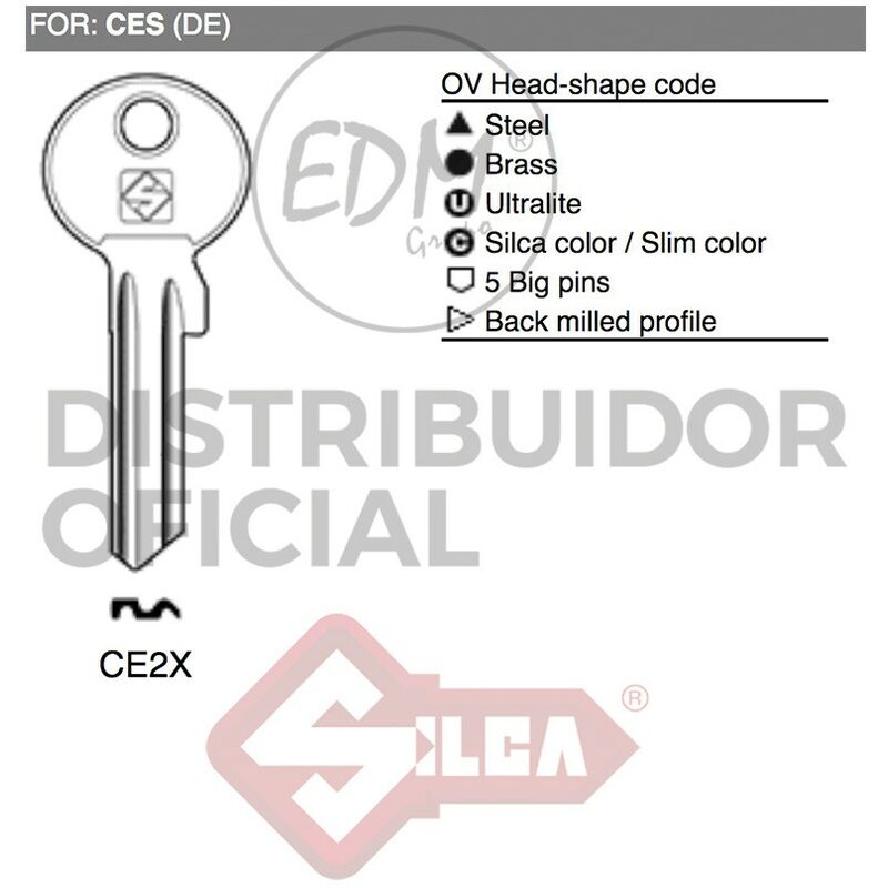 

Llave Acero Ce2X Ces