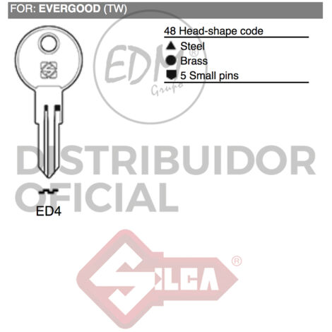 LLAVE ACERO ED4 EVERGOOD