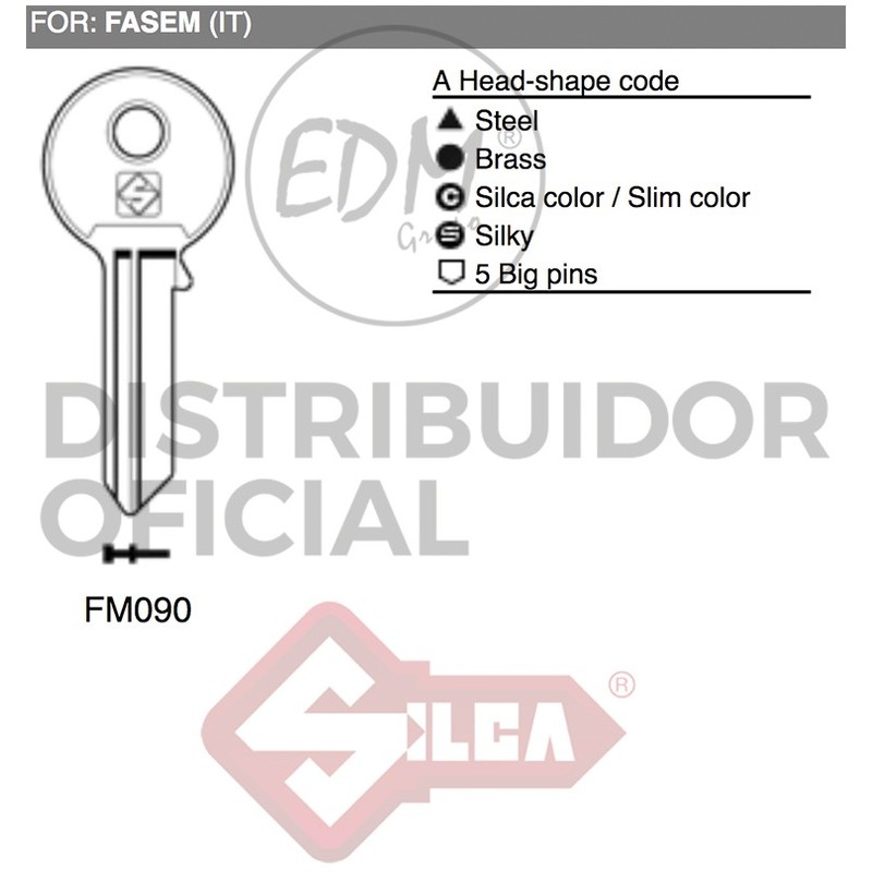 

Llave Acero Fm090 Fasem - NEOFERR..