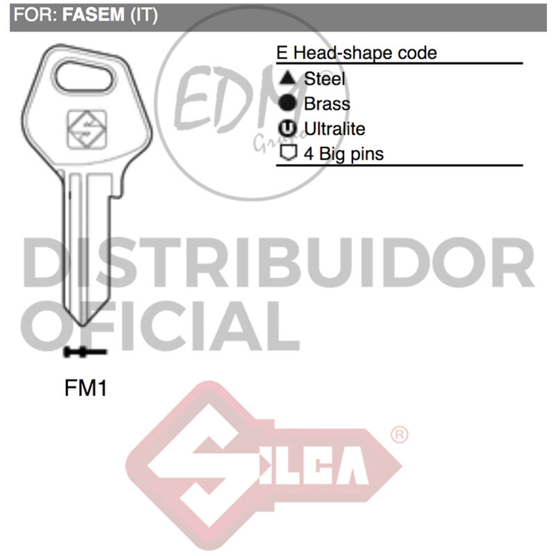 

Llave Acero Fm1 Fasem