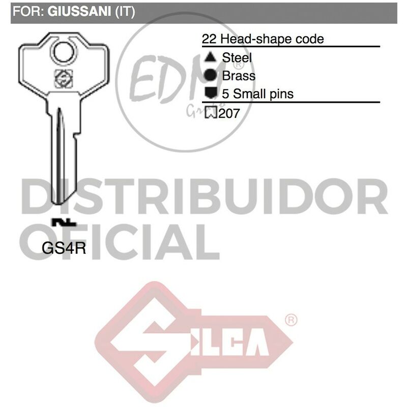 

Llave Acero Gs4R Giussani