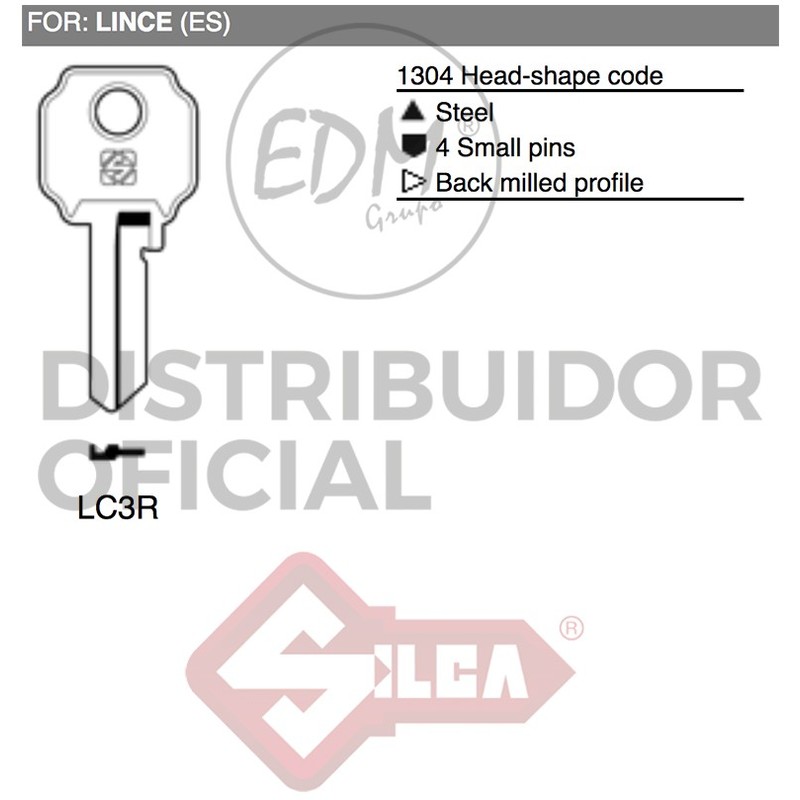 

Llave Acero Lc3R Lince - NEOFERR..