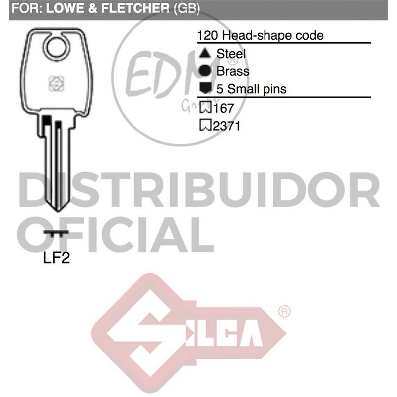 

Llave Acero Lf2 Lowe & Fletcher