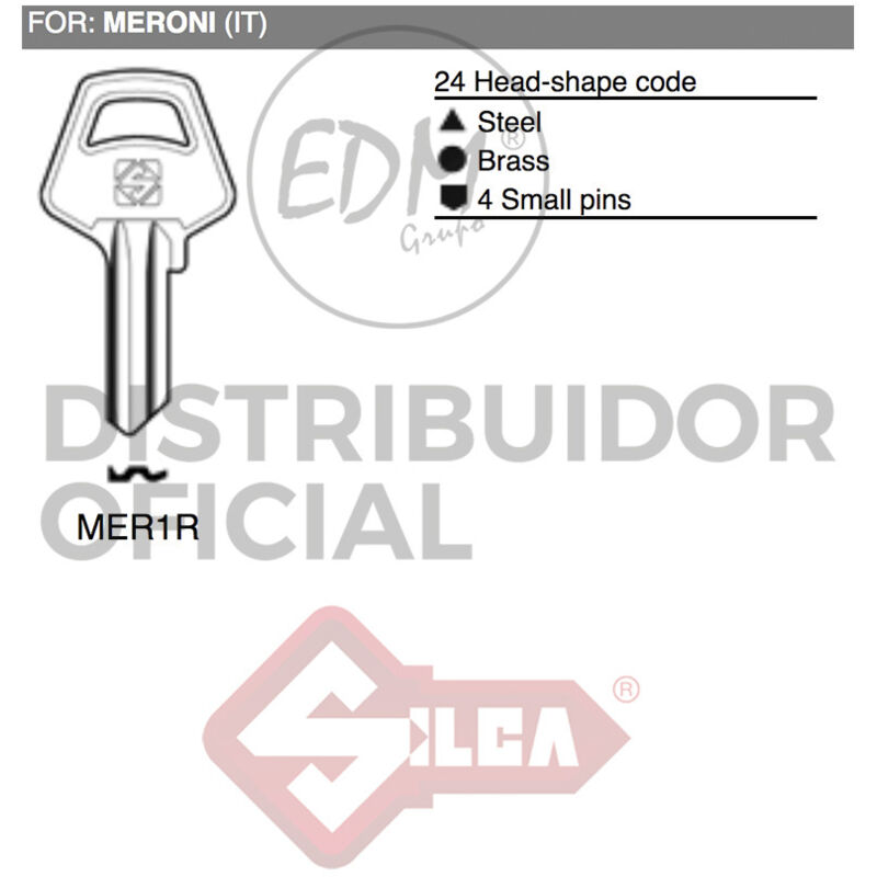 

Llave Acero Mer1R Meroni