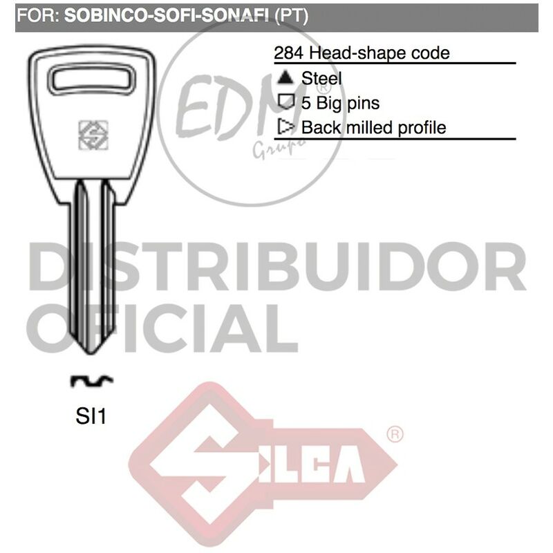 

Llave Acero Si1 Sobinco