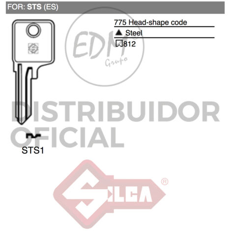 LLAVE ACERO STS1 STS