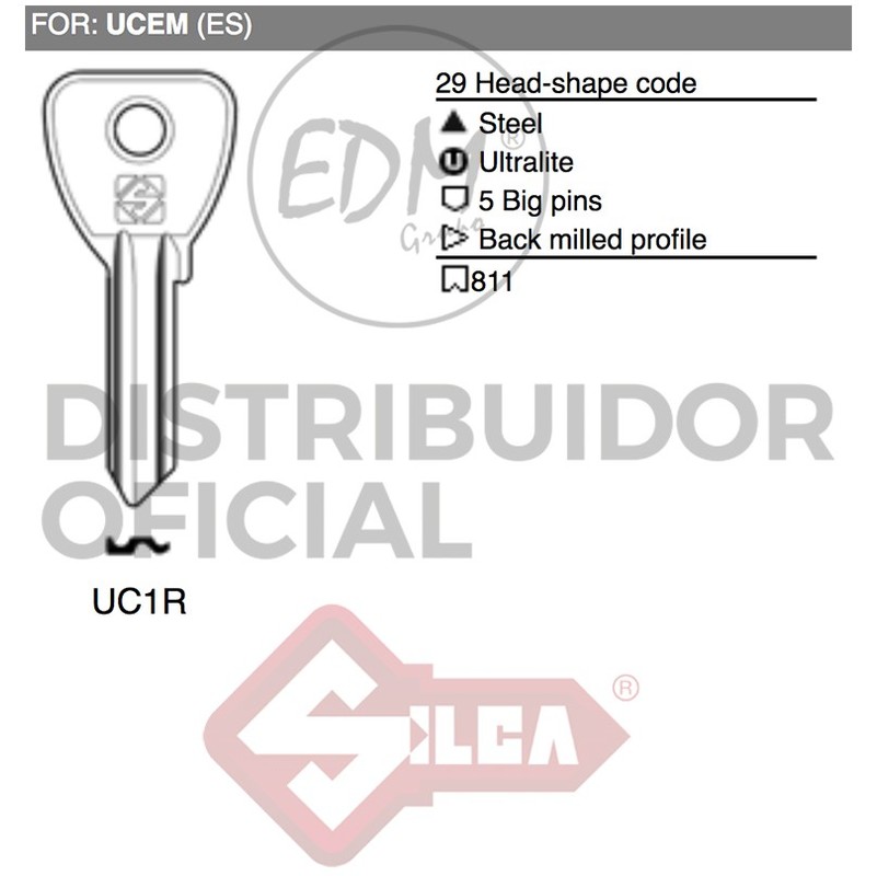 

Llave Acero Uc1R Ucem - NEOFERR..