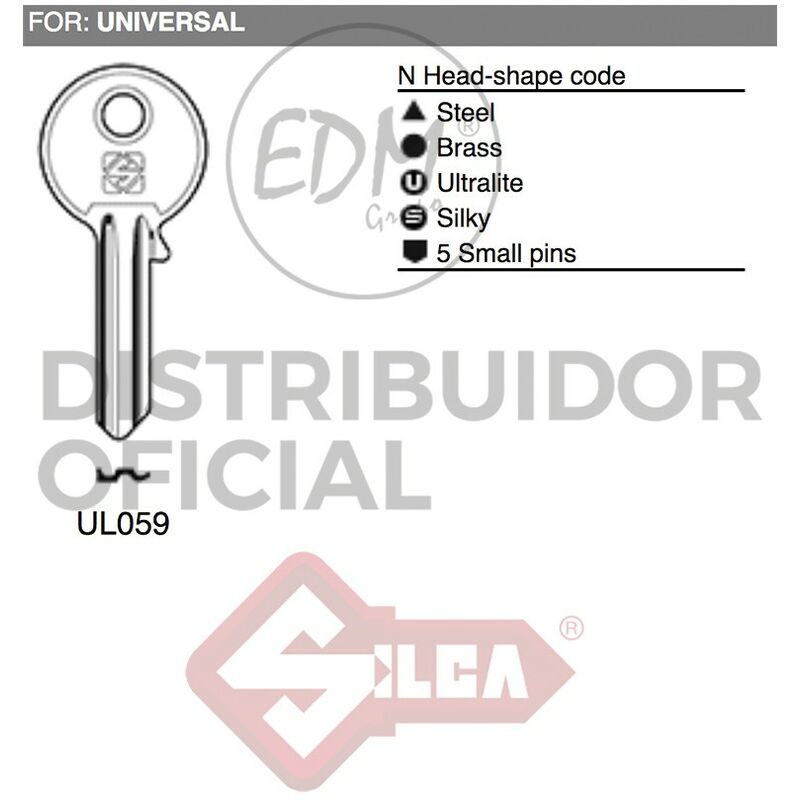 

Llave Acero Ul059 Universal