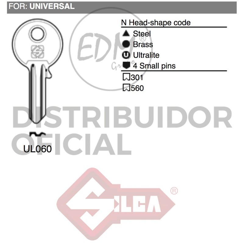 

Llave Acero Ul060 Universal - NEOFERR..