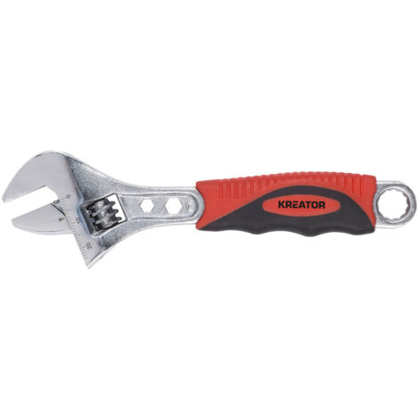 Llave ajustable CR-V mango grip Kreator 150 mm