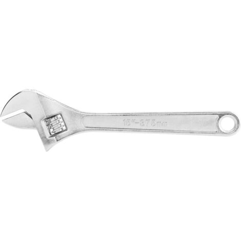 Llave ajustable de 375 mm, rango de 0 a 47 mm.