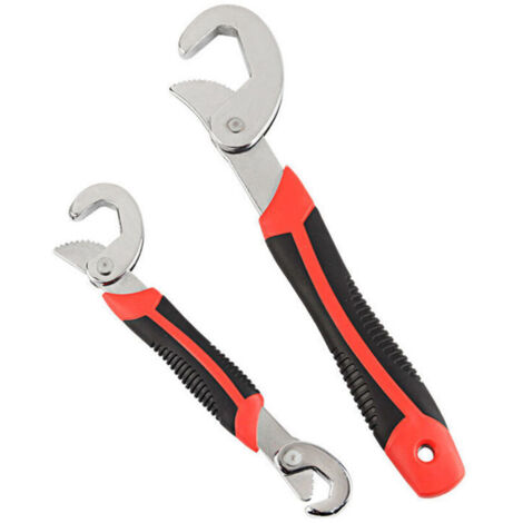 Llave ajustable, destornillador de vaso multiusos, juego de llaves universales de 2 piezas