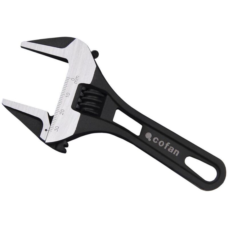 Llave ajustable gran apertura 8 corta , Llave ajustable de gran apertura corta. Es un 30 % más ligera que una llave Estándar. Cuenta con una cabeza