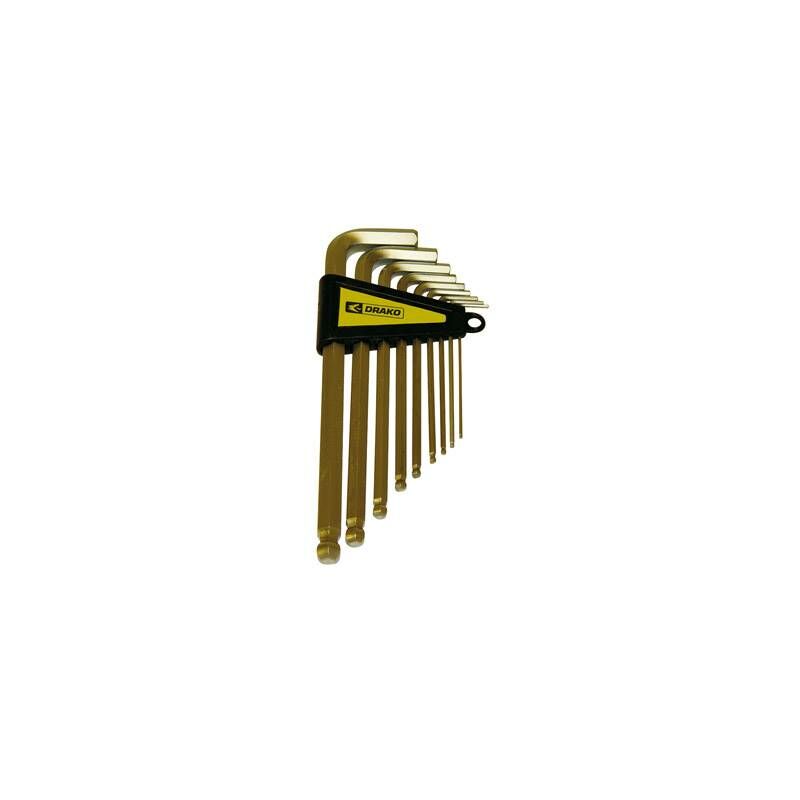 

Llave allen bola Drako 9 piezas 2a10mm.