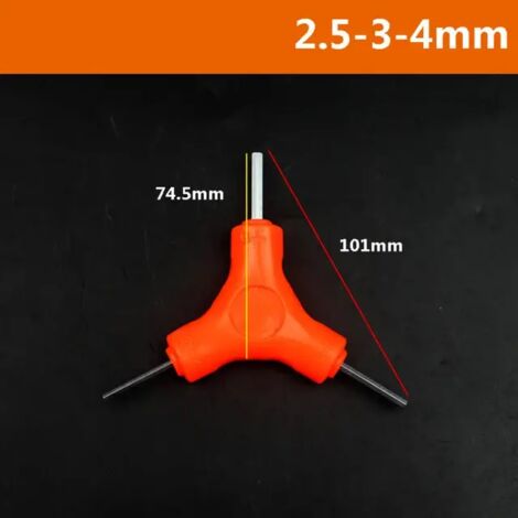 Llave Allen en forma de Y 2,5 3 4 5 6 8 mm Herramienta combinada de reparación de bicicletas hexagonal A