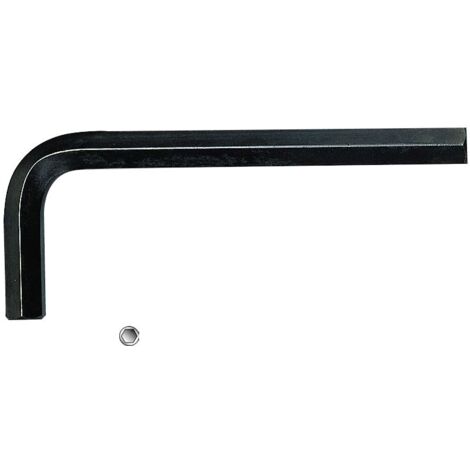 Llave allen hexagonal acabado negro TENGTOOLS 116560509                 Tamaño 17 mm Brazo corto 63 mm Brazo largo 160 mm