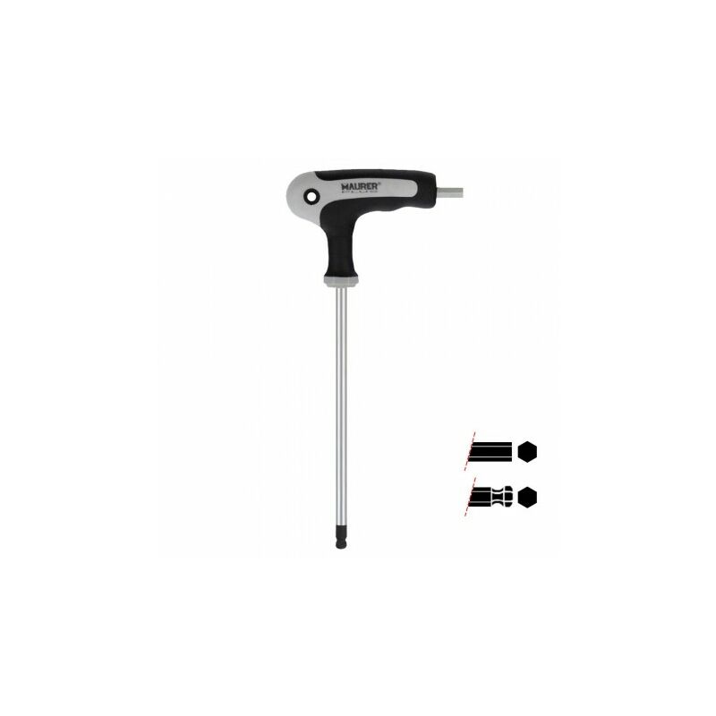 

Llave allen con mango 't' con bola 4,0 mm - Maurer