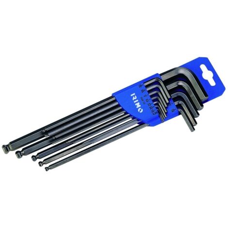 IRIMO JUEGO LLAVES ALLEN BOLA LARGA M.1.5-10 mm.(ESTUCHE 9 PZ.