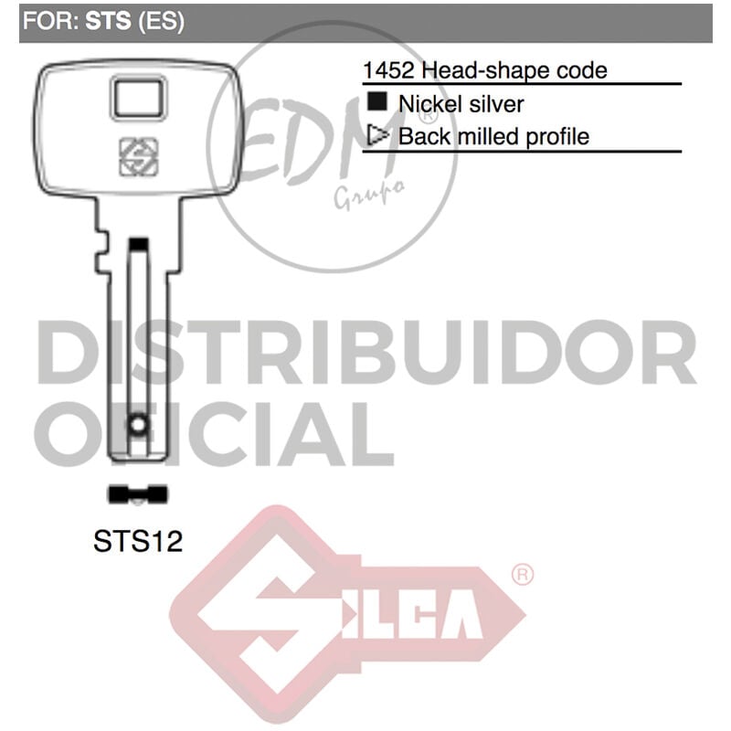 E3/12417 Llave Alpaca Sts12 Sts