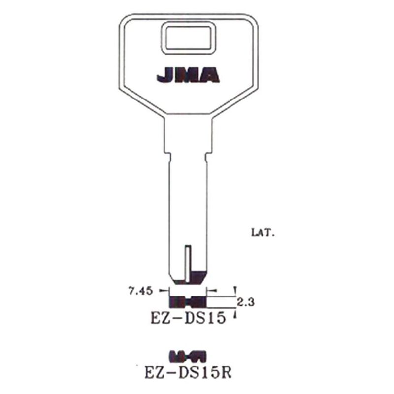 

llaves jma seguridad laton mod ez-ds15r (caja 10 unidades) - Mibricotienda