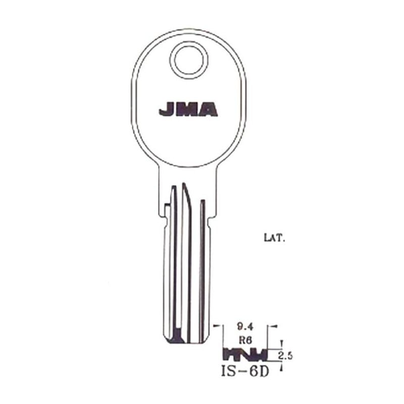 

llaves jma seguridad laton mod is- 6d (caja 10 unidades) - Mibricotienda