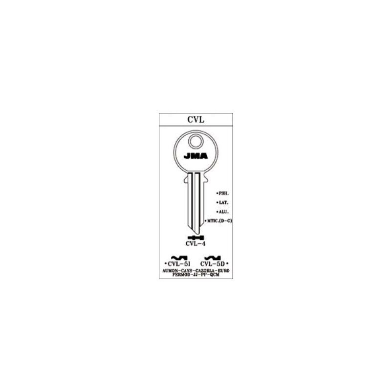 

Llave Cilindro En Bruto Jma Aluminio Oro Cvl-5I