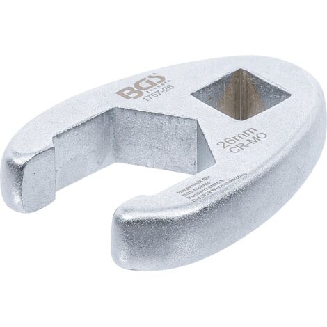 Llave boca hexagonal abierta (crowfoot)  entrada 12,5 mm (1/2")  26 mm