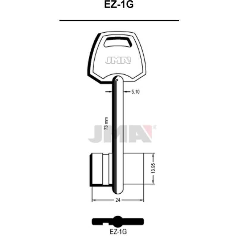 Llave Gorja Laton Doble Paleton
