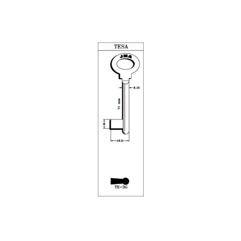 

Llave De Gorja En Bruto Jma Laton Te-3G