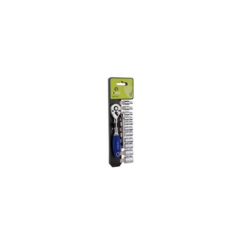 

Llave Carraca + Vasos Juego 1/4-72 D 13 Piezas