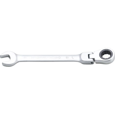 Llave combinada con carraca  ajustable 90°  13 mm