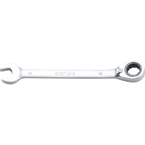 Llave combinada con carraca  reversible  16 mm