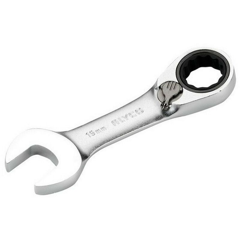 

Alyco-tools - ALYCO 191970 - Llave combinada con carraca reversible 72 dientes serie corta Cr V satinado mate 17 mm