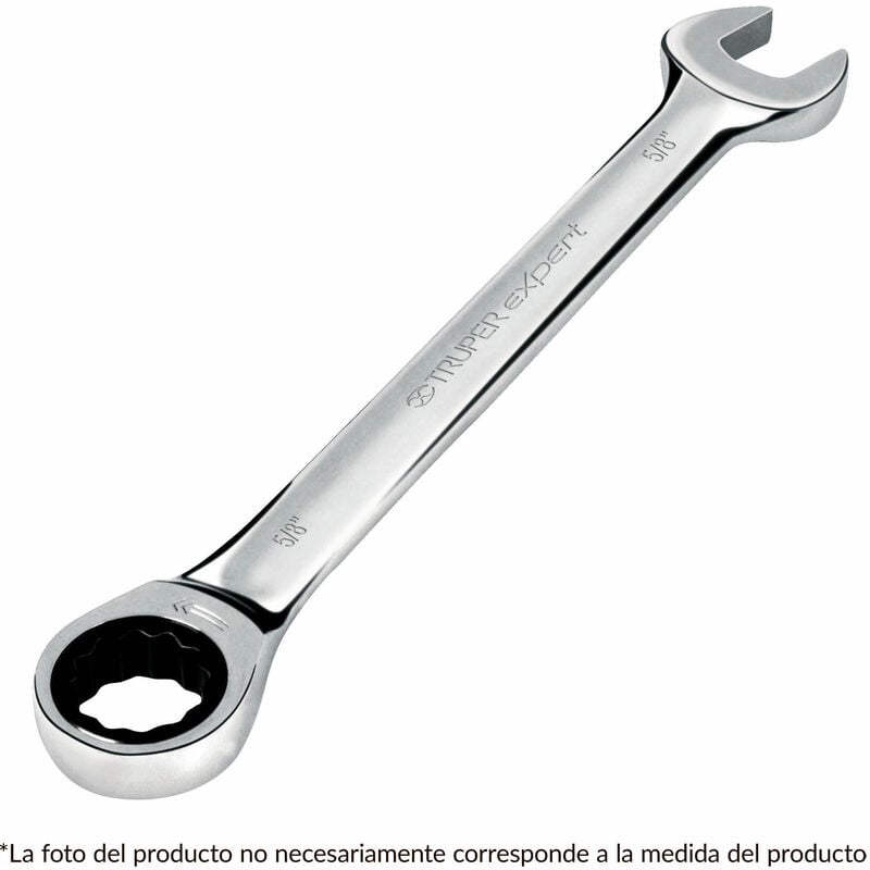 

Llave combinada con carraca, 15 x 194 mm, Expert