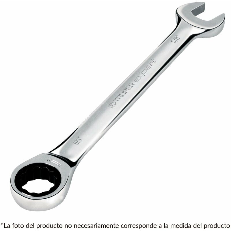 

Llave combinada con carraca, 14 x 186 mm, Expert